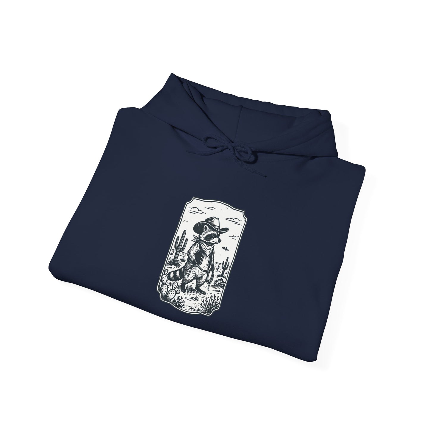 Desert UFO Cowboy Hoodie | Retro Alien Abduction, Vintage Western Sci‑Fi