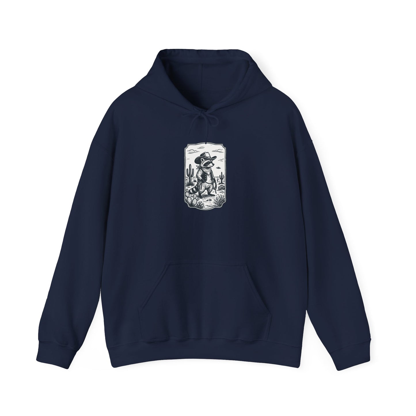 Desert UFO Cowboy Hoodie | Retro Alien Abduction, Vintage Western Sci‑Fi