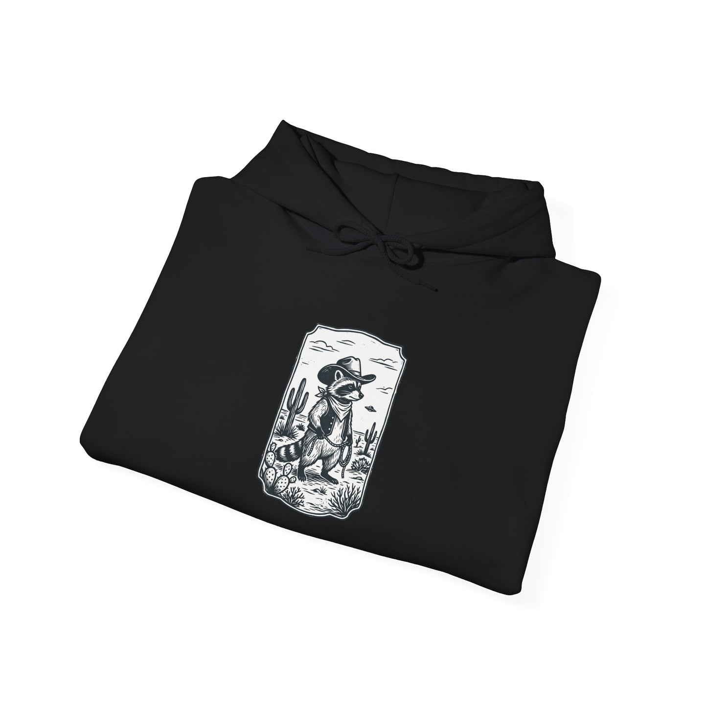 Desert UFO Cowboy Hoodie | Retro Alien Abduction, Vintage Western Sci‑Fi