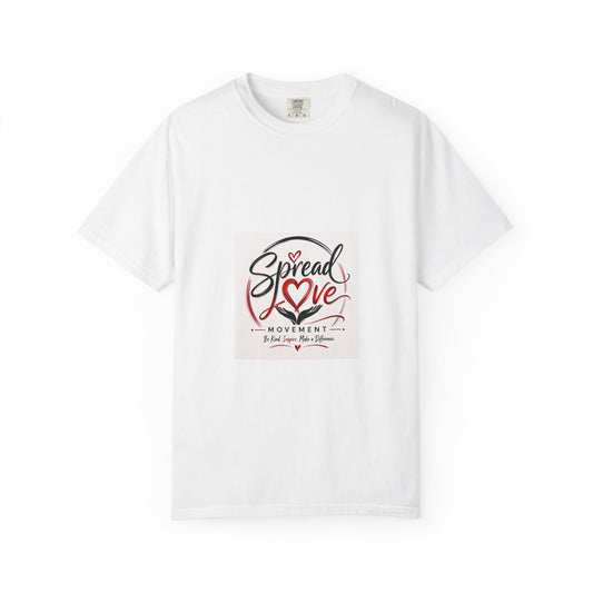 Spread Love T-Shirt — Heart Typography Graphic Tee for Kindness & Gifts